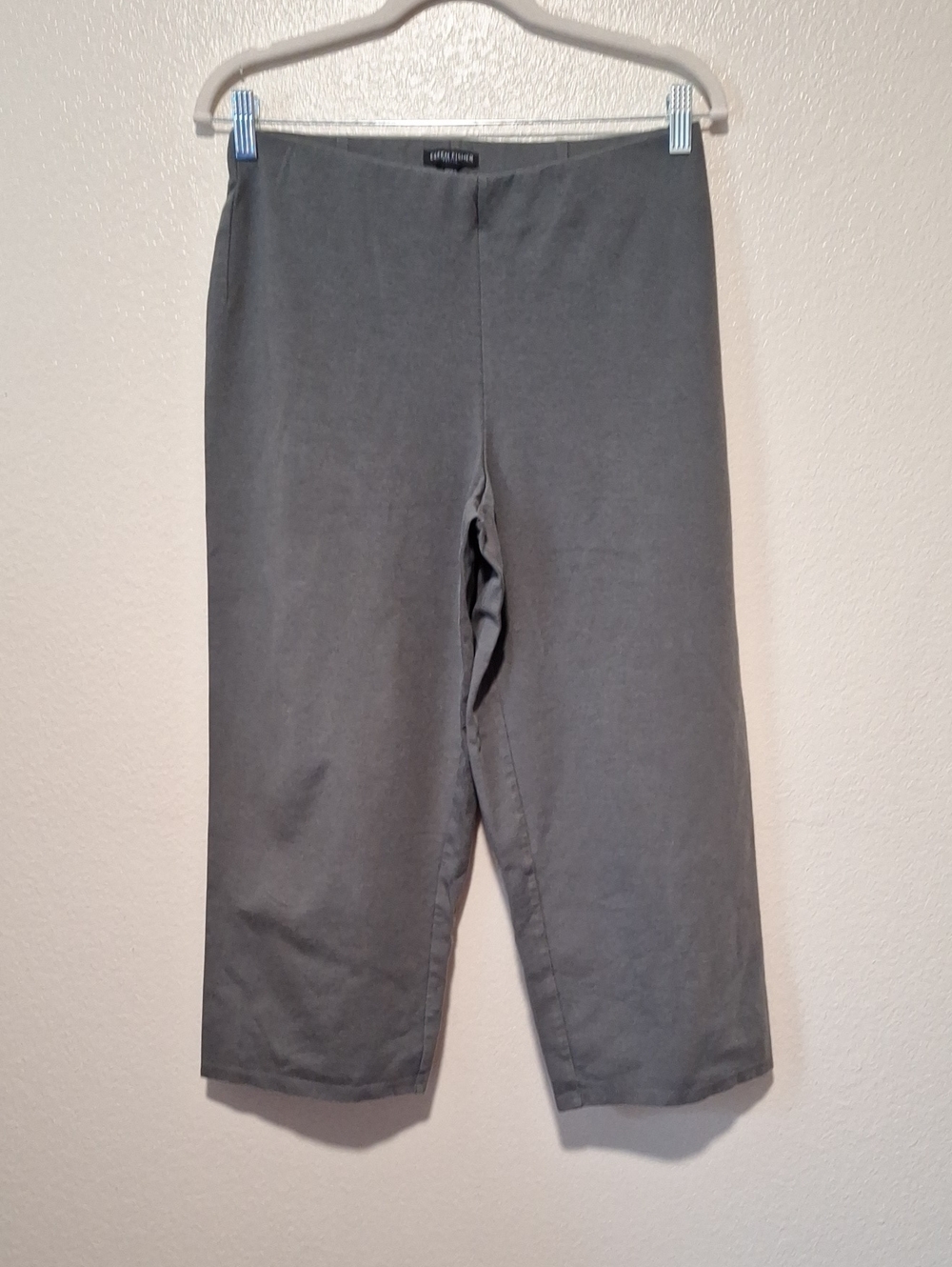 Eileen Fisher Gray Pull-On Capri Pants, Petite Small